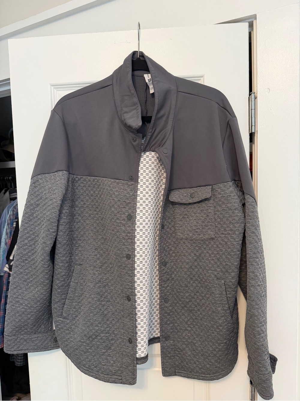 all in motion Men's Quilted Shirt Jacket - Gray